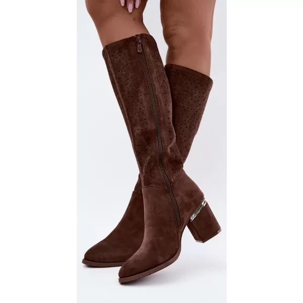  Damenstiefel S.BARSKI HY62-8122 BRAUN 