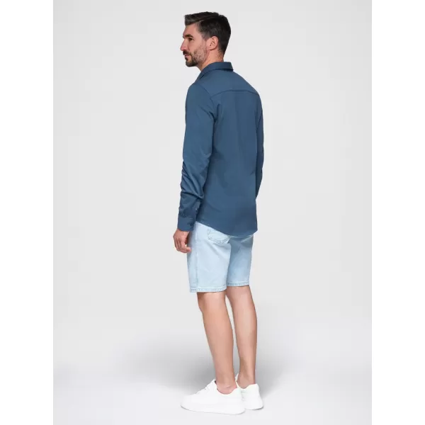  Herrenhemd OMBRE K697 DENIM 