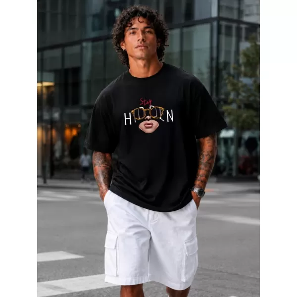  Herren-T-Shirt DSTREET NX1008R-BK-O SCHWARZ 