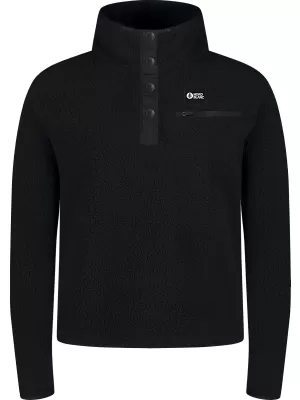 Fleece-Sweatshirt für Damen NORDBLANC BOLETUS NBSFL8378 SCHWARZ