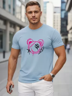 Herren-T-Shirt DSTREET NX0136R-SK HELLBLAU