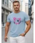 Herren-T-Shirt DSTREET NX0136R-SK HELLBLAU