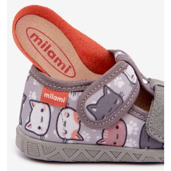  Kinderhausschuhe MILAMI 118/BR-34 GRAU 