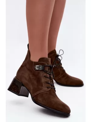 Damen-Stiefeletten BOTO 26BT24-383 KAFFEE