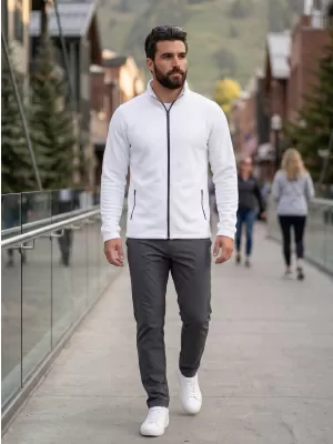 Herren-Sweatshirt aus Microfleece MALFINI FACTOR 852 WEIß