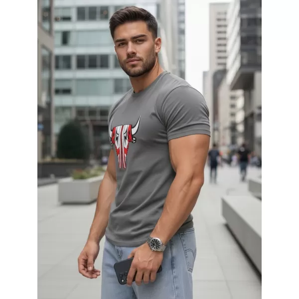  Herren-T-Shirt DSTREET RX4931 DUNKELGRAU 
