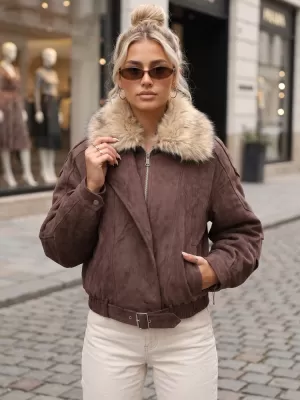 Damenjacke DSTREET TY5701 BRAUN