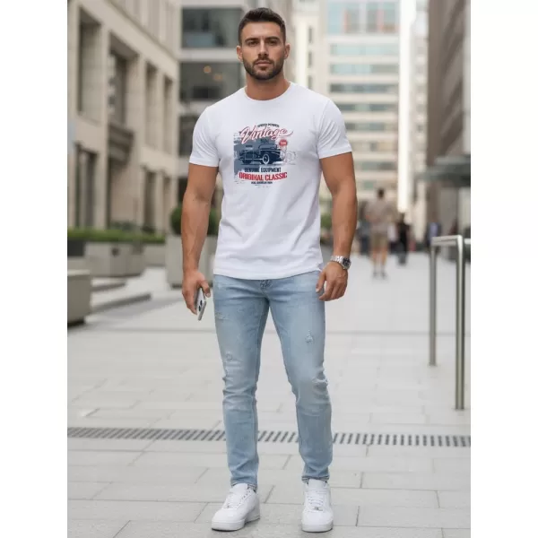  Herren-T-Shirt DSTREET NX5082R WEIß 