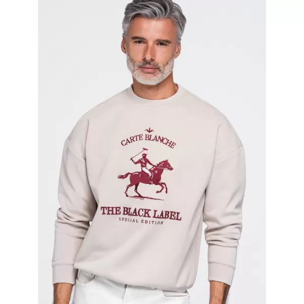  Herren-Sweatshirt OMBRE OM-SSNZ-0267 BEIGE 