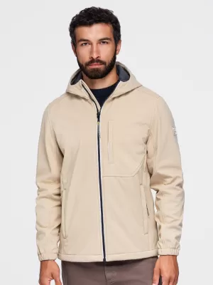 Herren-Softshelljacke OMBRE OM-JANP-0292 SAND