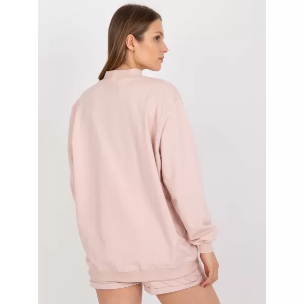  Damen-Sweatshirt BASIC FEEL GOOD AP-BL-A-R001 LEUCHTEND ROSA 