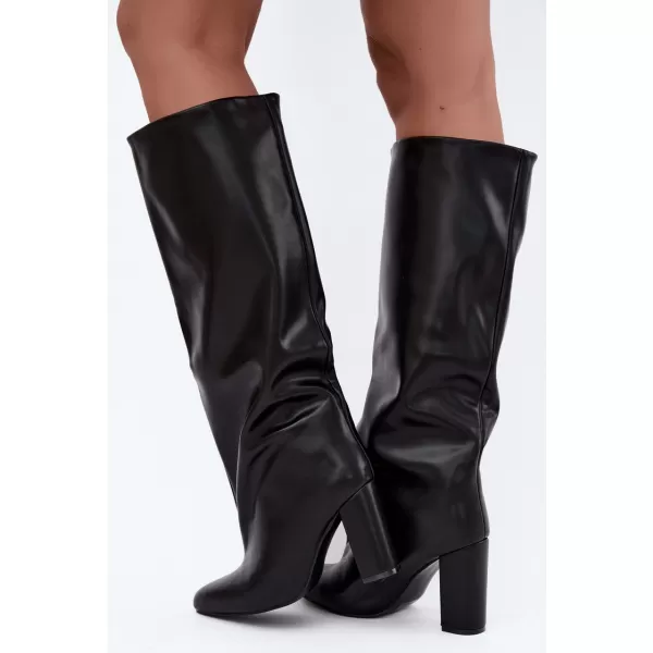  Damenstiefel BOTO C-377/LA3165  GLÄNZENDES SCHWARZ 