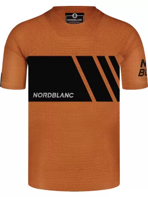 Funktionelles Radsport-T-Shirt für Herren NORDBLANC MUD NBSMF8083 BRAUN