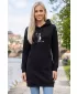Erweitertes Damen-Sweatshirt ALTISPORT ALW091419 SCHWARZ ROSA