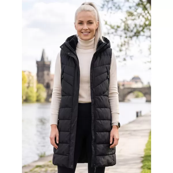  Warme Weste für Damen ALPINE PRO HERDA 3 SCHWARZ 