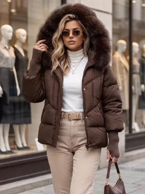 Damenjacke DSTREET TY5744 BRAUN