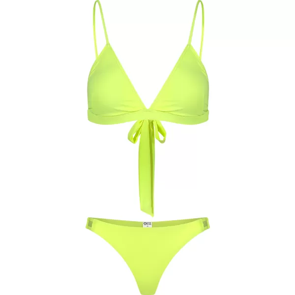  Bikinihose für Damen NORDBLANC TWINKLE NBSSS8242 LEUCHTEND GELB 