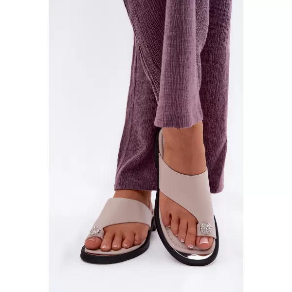  Damen-Flip-Flops VINCEZA 62307 BEIGE 