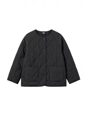 Steppjacke für Mädchen URBAN CLASSICS UCK7175-00007 SCHWARZ