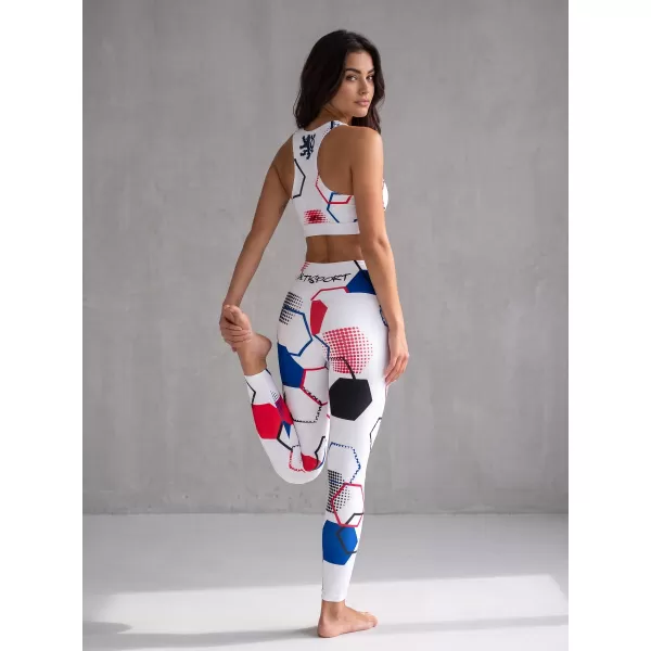  Damen Premium Long Funktionsleggings (neue Größen) ALTISPORT VOJ/ALW036LEG05 HEXA WEIß 