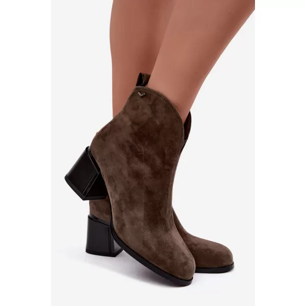  Damen-Stiefeletten VINCEZA 91178 BRAUN 