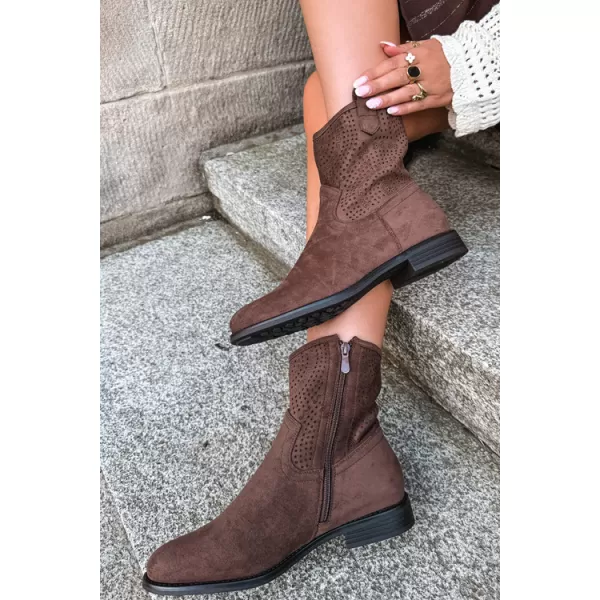  Damenstiefel S.BARSKI HY62-8125 BRAUN 