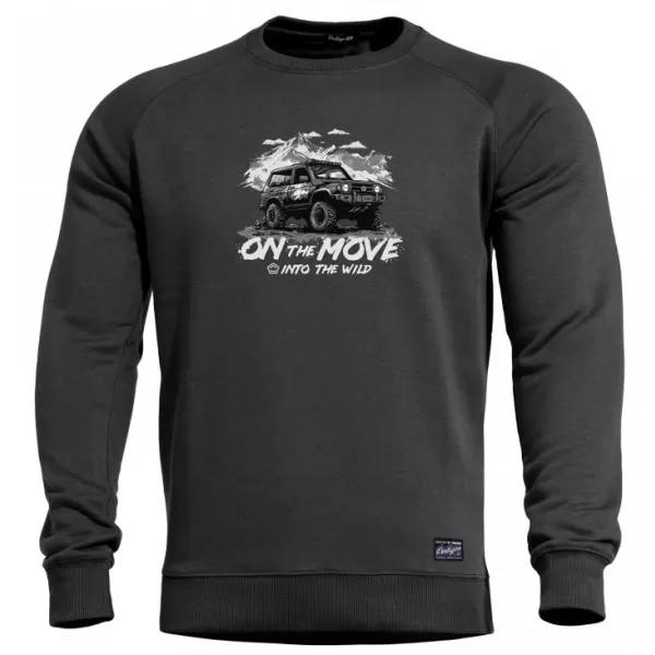  Herrenpullover PENTAGON HAWK ON THE MOVE K09019-OM SCHWARZ 