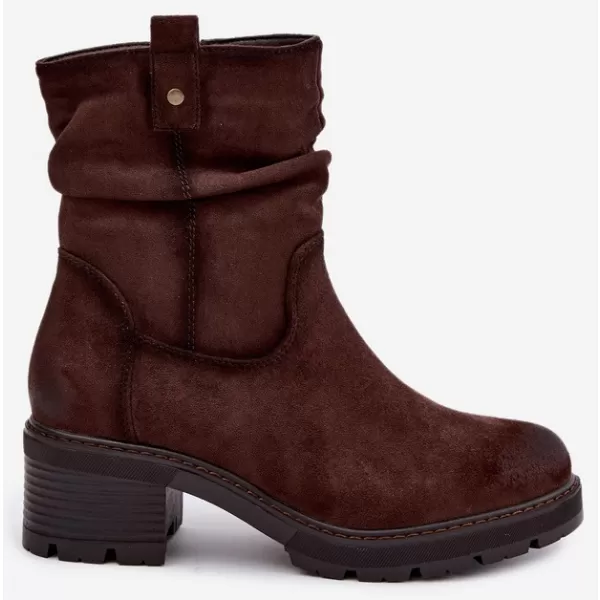  Damen-Stiefeletten S.BARSKI HY62-8100 BRAUN 