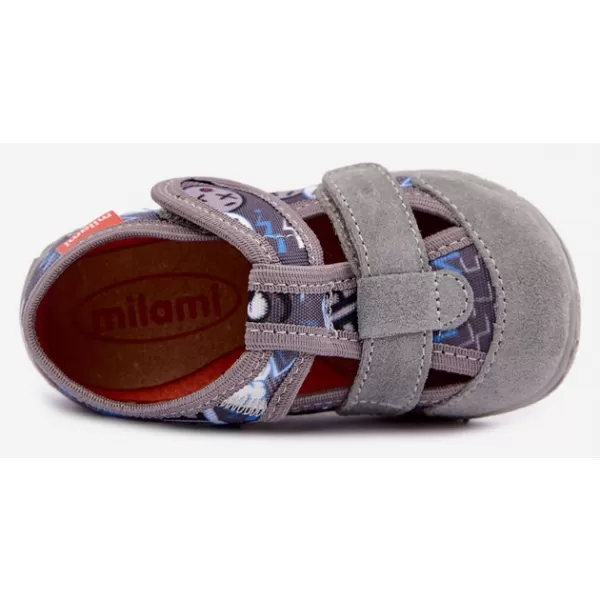  Kinderhausschuhe MILAMI 118/BR-36 GRAU 