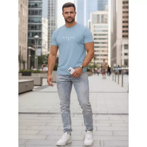  Herren-T-Shirt DSTREET NX5124R-SK HELLBLAU 
