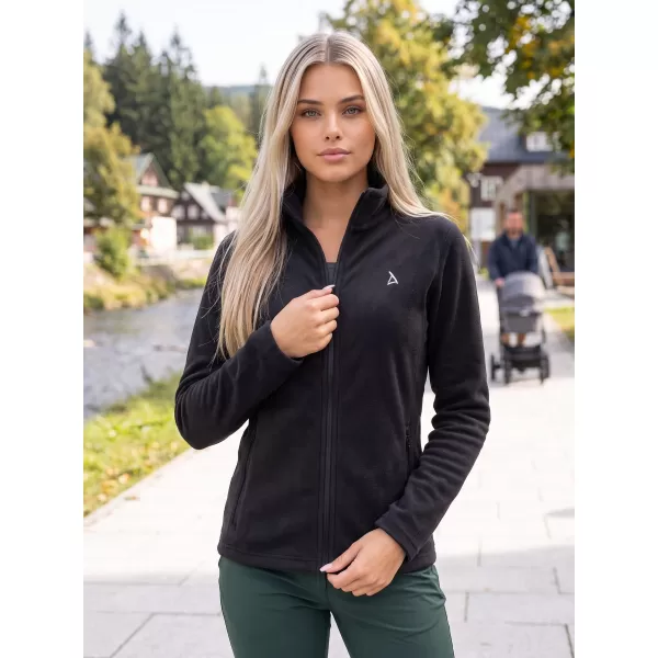  Fleece-Sweatshirt für Damen ALTISPORT ALW002852 SCHWARZ UND SILBER 