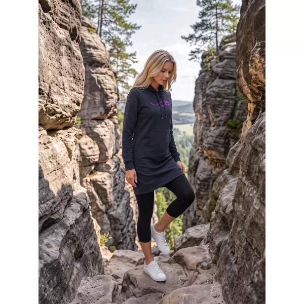  Erweitertes Damen-Sweatshirt ALTISPORT ALW001419 MARINEBLAU 