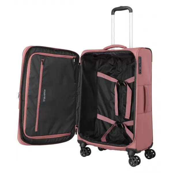  Koffer TRAVELITE Kick Off 4w M exp ROSE 