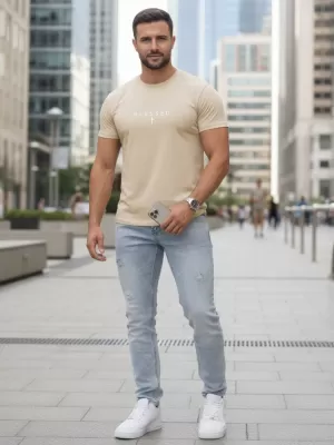 Herren-T-Shirt DSTREET NX5124R-BT BEIGE
