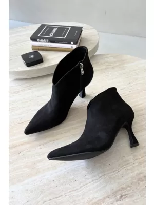 Damen-Stiefeletten BOTO D-219 SCHWARZ