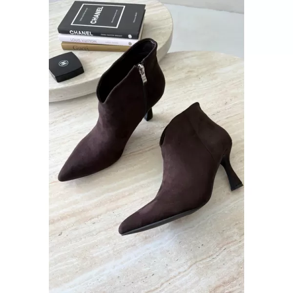  Damen-Stiefeletten BOTO D-219 KAFFEE 