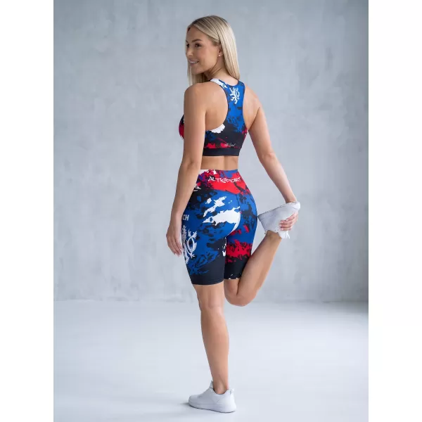  Damen Premium-Funktionsleggings oberhalb des Knies (neue Größen) ALTISPORT VOJ/ALW036LEG06 FLECKEN 
