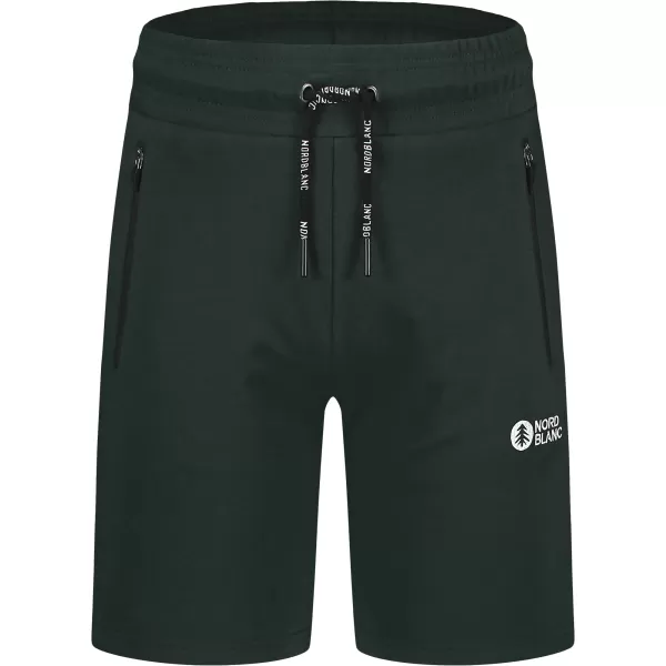  Baumwollshorts für Herren NORDBLANC RELAXEDFIT NBSPM8254 DUNKELGRÜN 