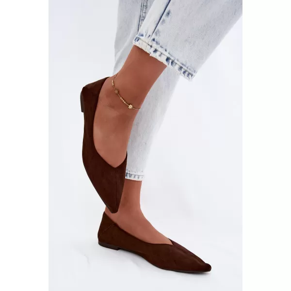  Ballerinas für Damen BOTO JH597 BRAUN 