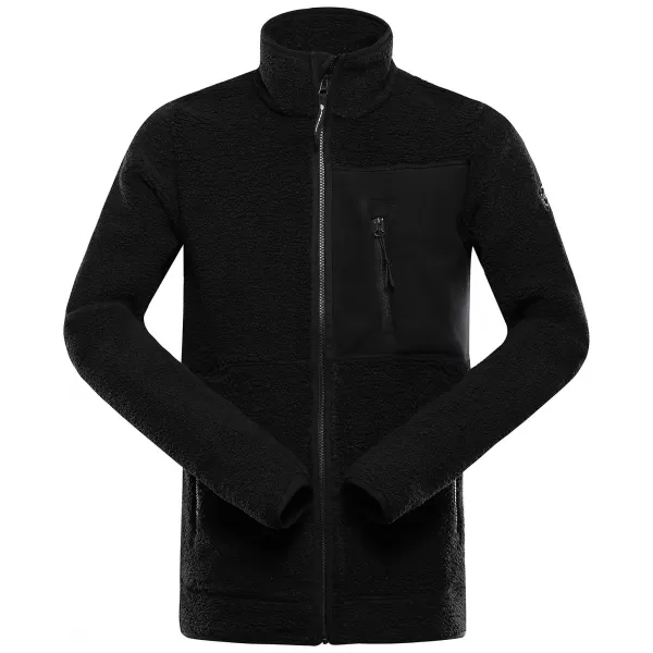  Warmes Herren-Sweatshirt ALPINE PRO FERAD 3 SCHWARZ 