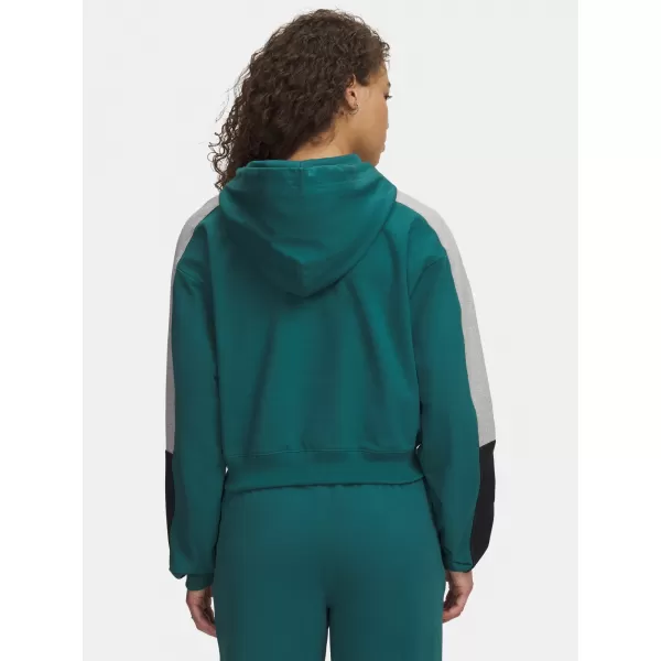  Damen-Sweatshirt UNDER ARMOUR SPORT TERRY TREND HOODIE 6009705-338 GRÜN 