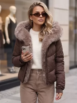 Damenjacke DSTREET TY6104 BRAUN