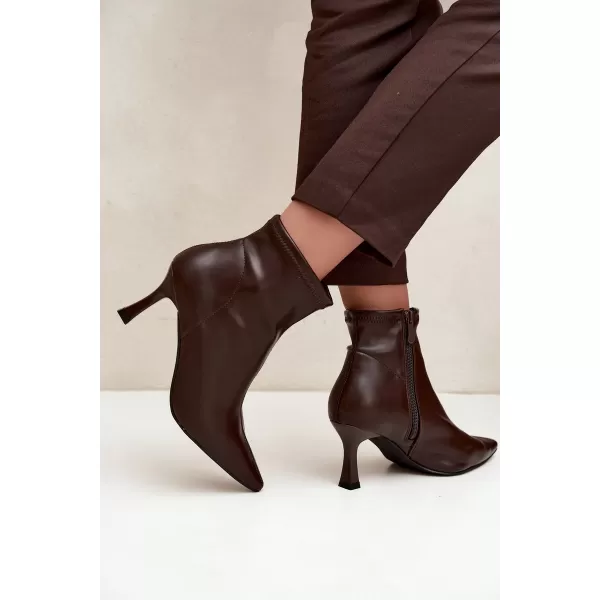  Damen-Stiefeletten BOTO 7107 SCHOKOLADE 