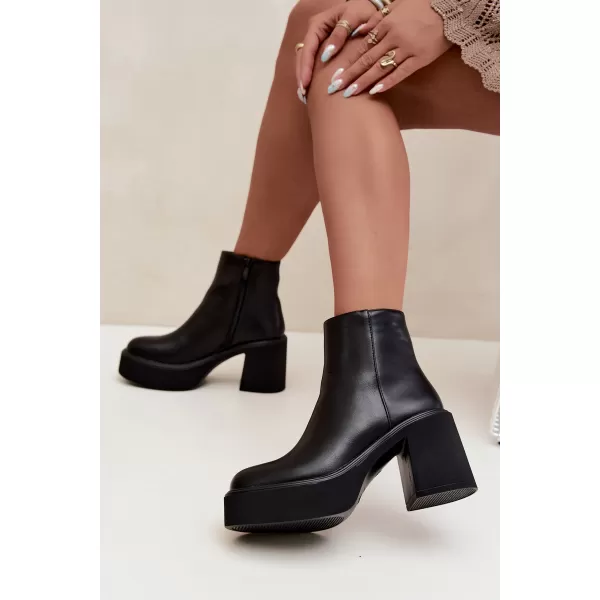  Damen-Stiefeletten BOTO 5303 SCHWARZ 