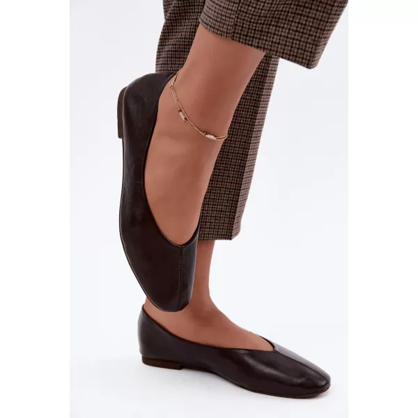  Ballerinas für Damen BOTO JH602P BRAUN 