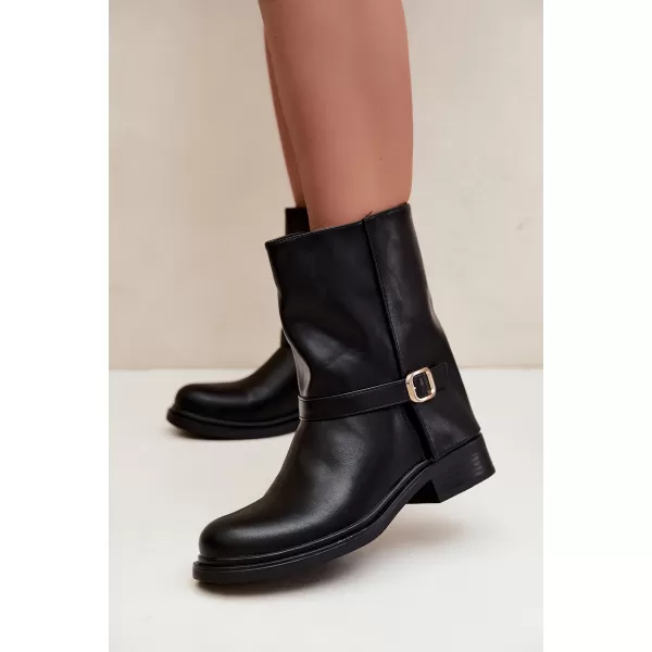  Damen-Stiefeletten BOTO 5859 SCHWARZ 