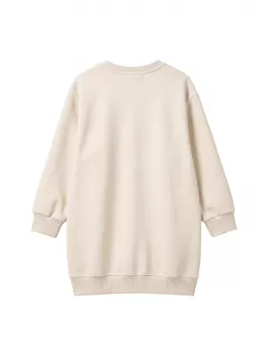Sweatshirt-Kleid für Mädchen URBAN CLASSICS UCK8565-02903 WEIßER SAND