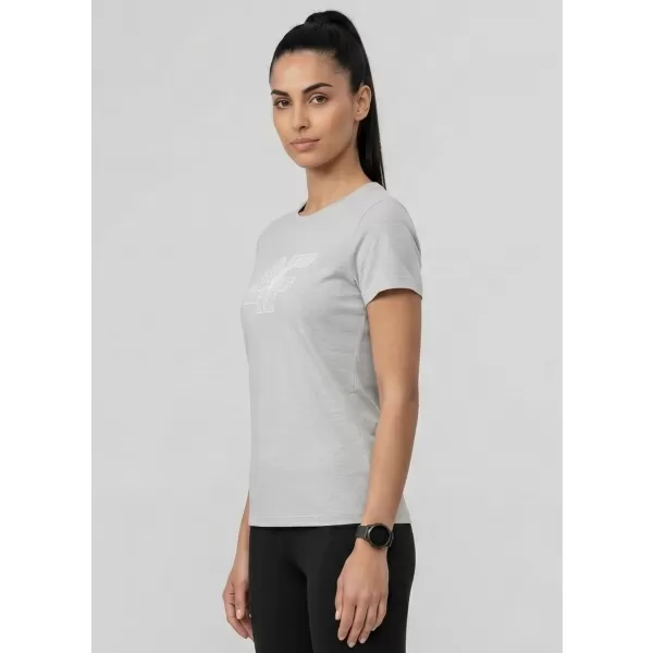  Damen-T-Shirt 4F WMM00TTSHF3309 KALTE HELLGRAUE MELANGE 