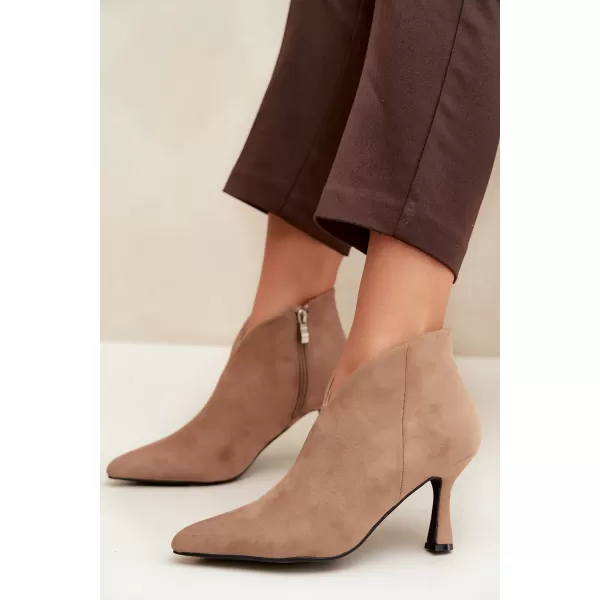  Damen-Stiefeletten BOTO D-219 KHAKI 