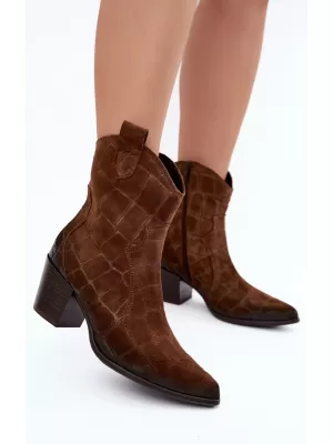 Cowboystiefel für Damen ZAZOO 1998 BRAUN